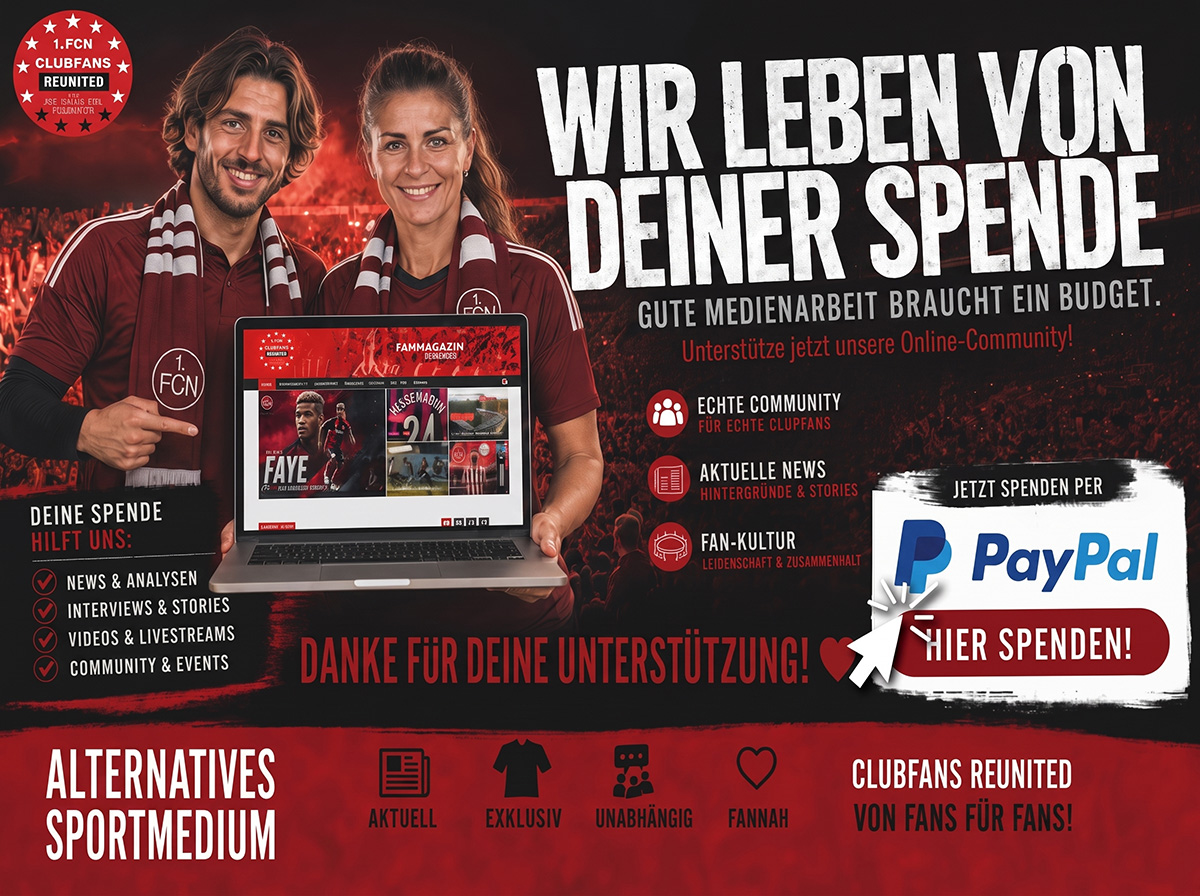 Clubfans Reunited unterstützen – Wir leben von deiner Spende